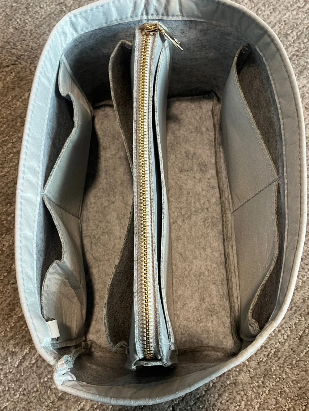 Purse Organizer Insert For Handbags, With Zipper M. 1838/bb9-1